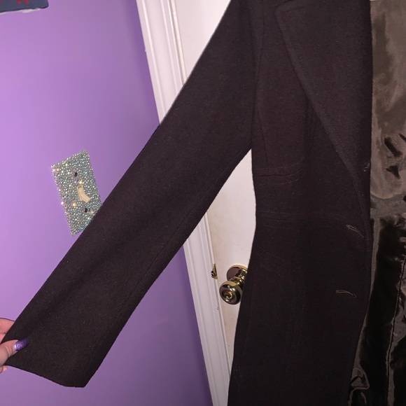 Chocolate Brown Dressy Winter Coat - Picture 7 of 8